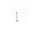 Citrine Dot Pendant Charm in Silver